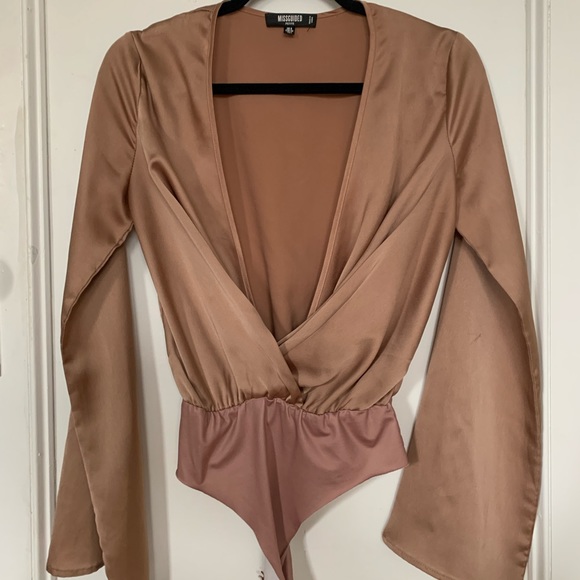 MISSGUIDED SATIN BODYSUIT - Picture 3 of 4